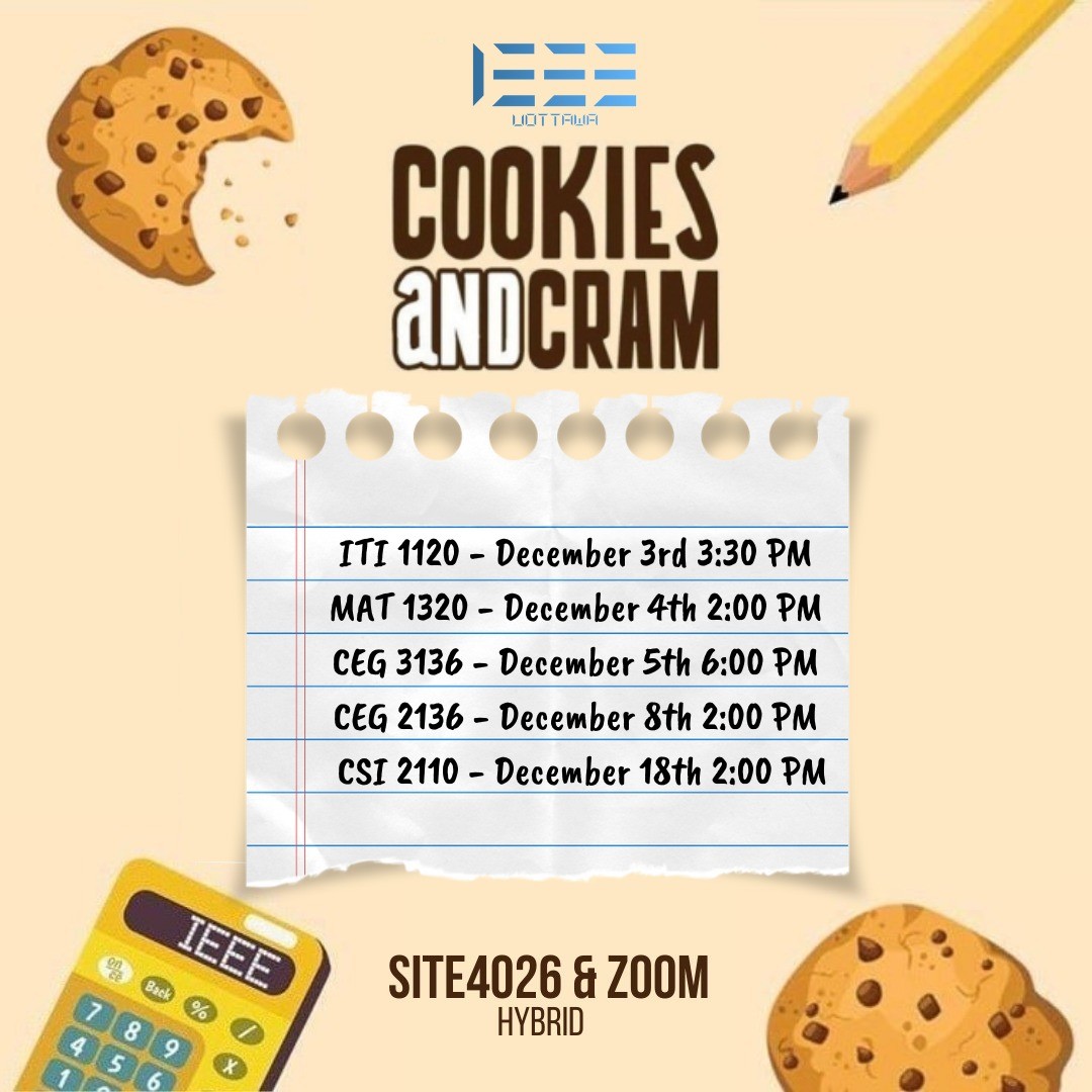 Cookies & Cram Fall 2022