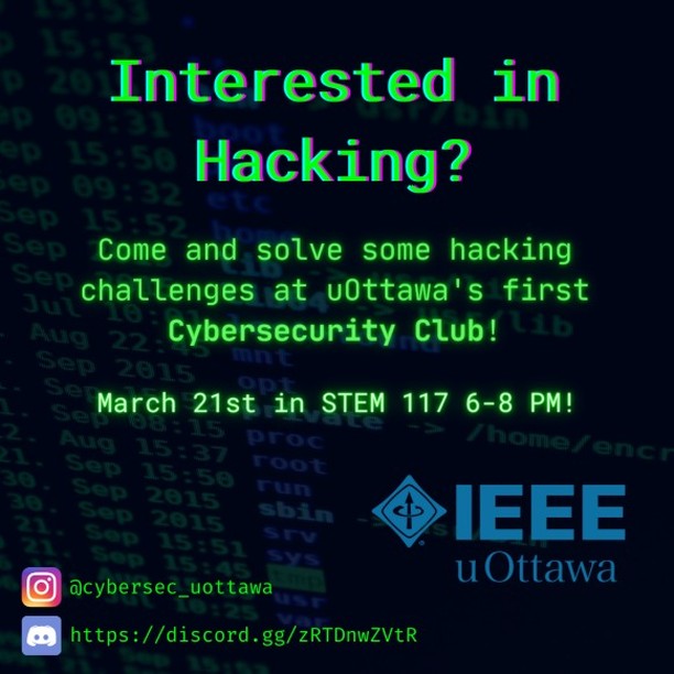 Cybersecurity Club Challenge Poster